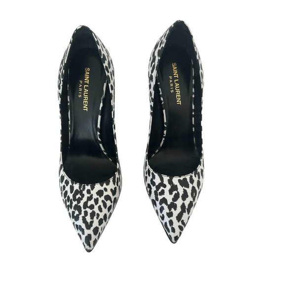 Saint Laurent Black & White Heels - Picture 3 of 6